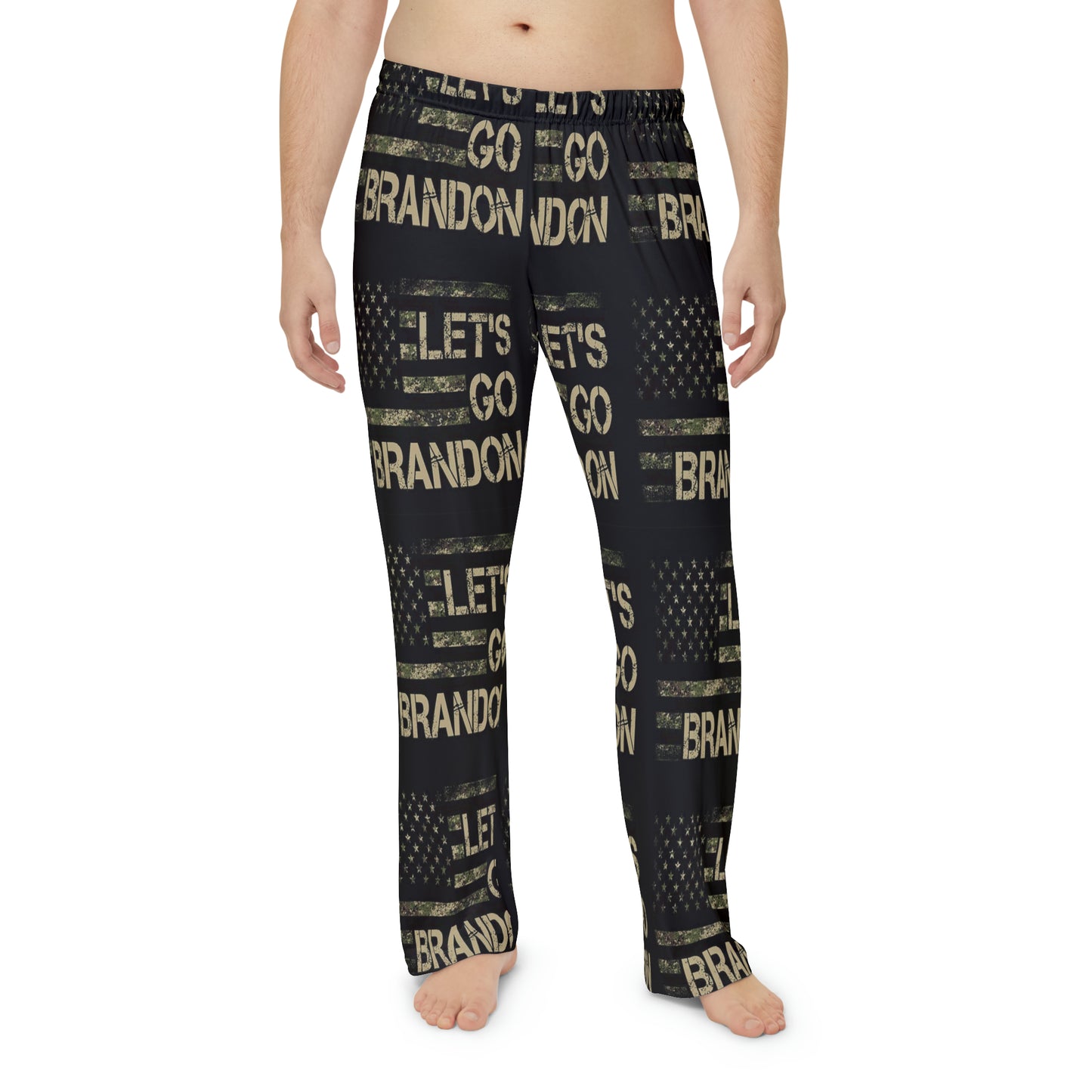 Let's Go Brandon - Men's Pajama Pants (AOP)