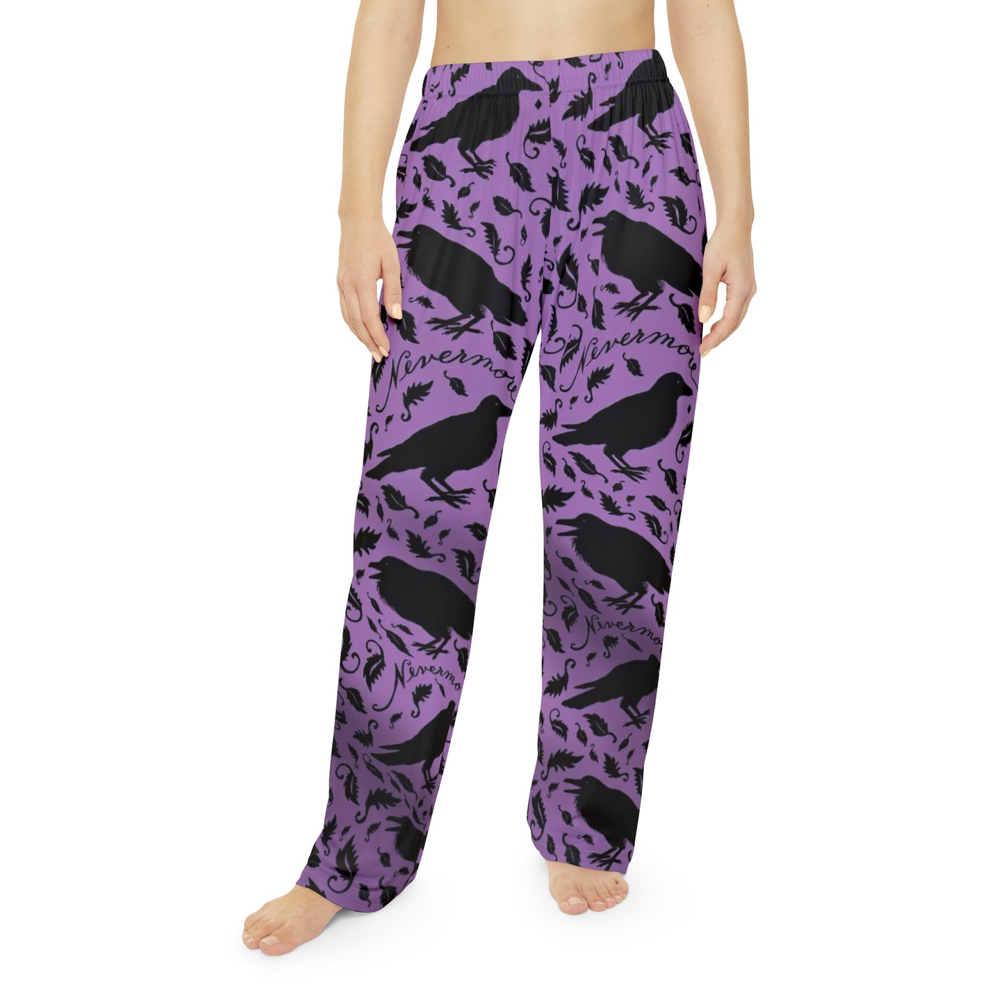 Gothic Crows Nevermore - Women's Pajama Pants (AOP)